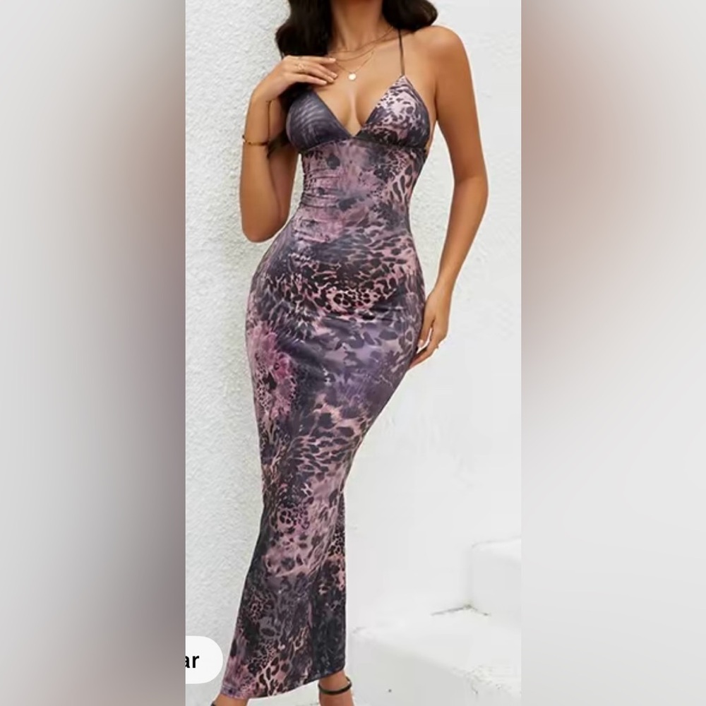 Elegant Leopard Print Dress